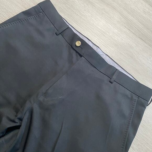 Peter Millar Wicking Pants Mens Black Straight 5 Pocket Performance Crown 34x28 - Picture 2 of 6